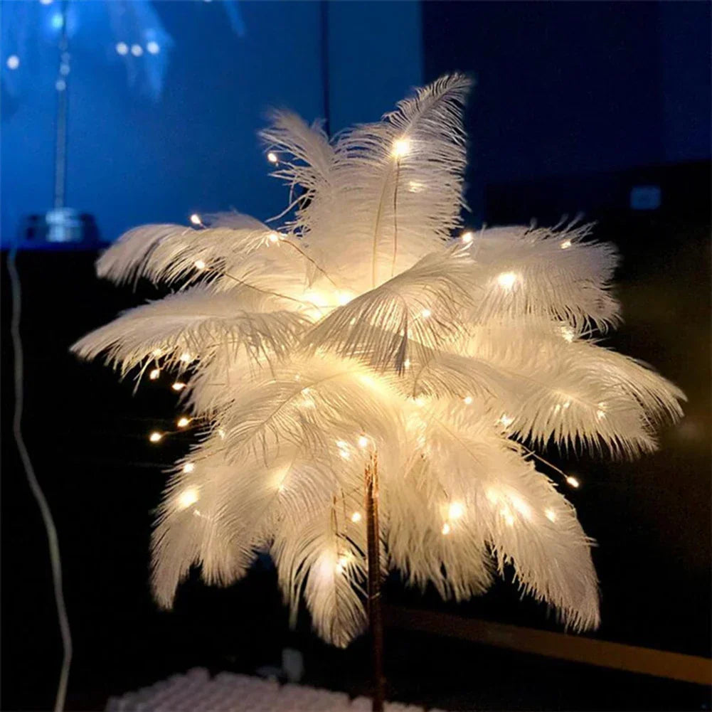 LED Spring Table Lamp Night Light USB-powered Remote Control Night Lamps