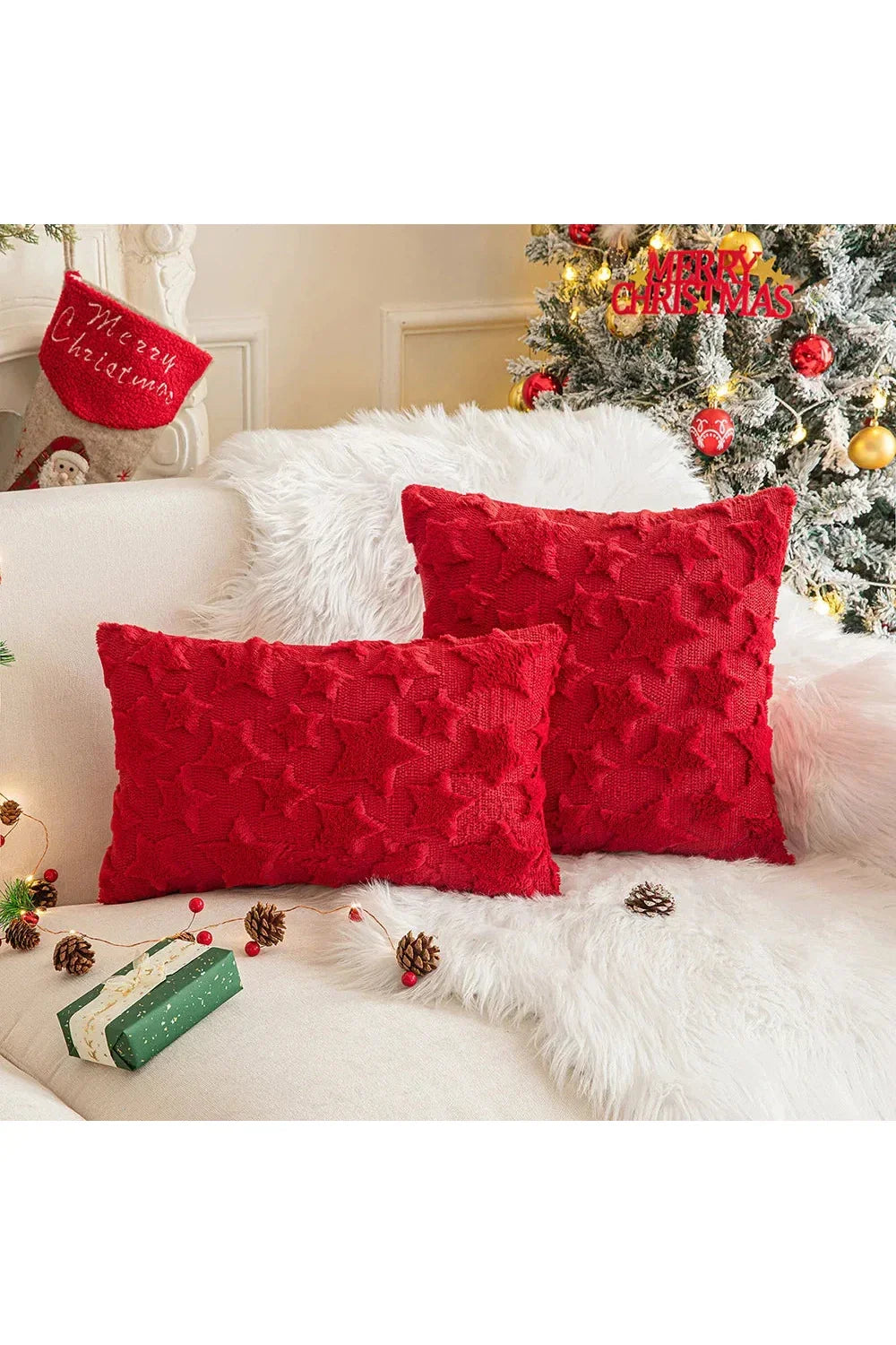 Plush decorative cushion cover | Madigas
