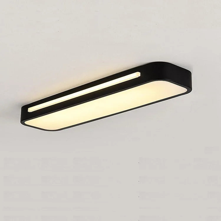 Minimalist LED ceiling lamp made of iron and acrylic