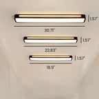 Minimalist LED ceiling lamp made of iron and acrylic