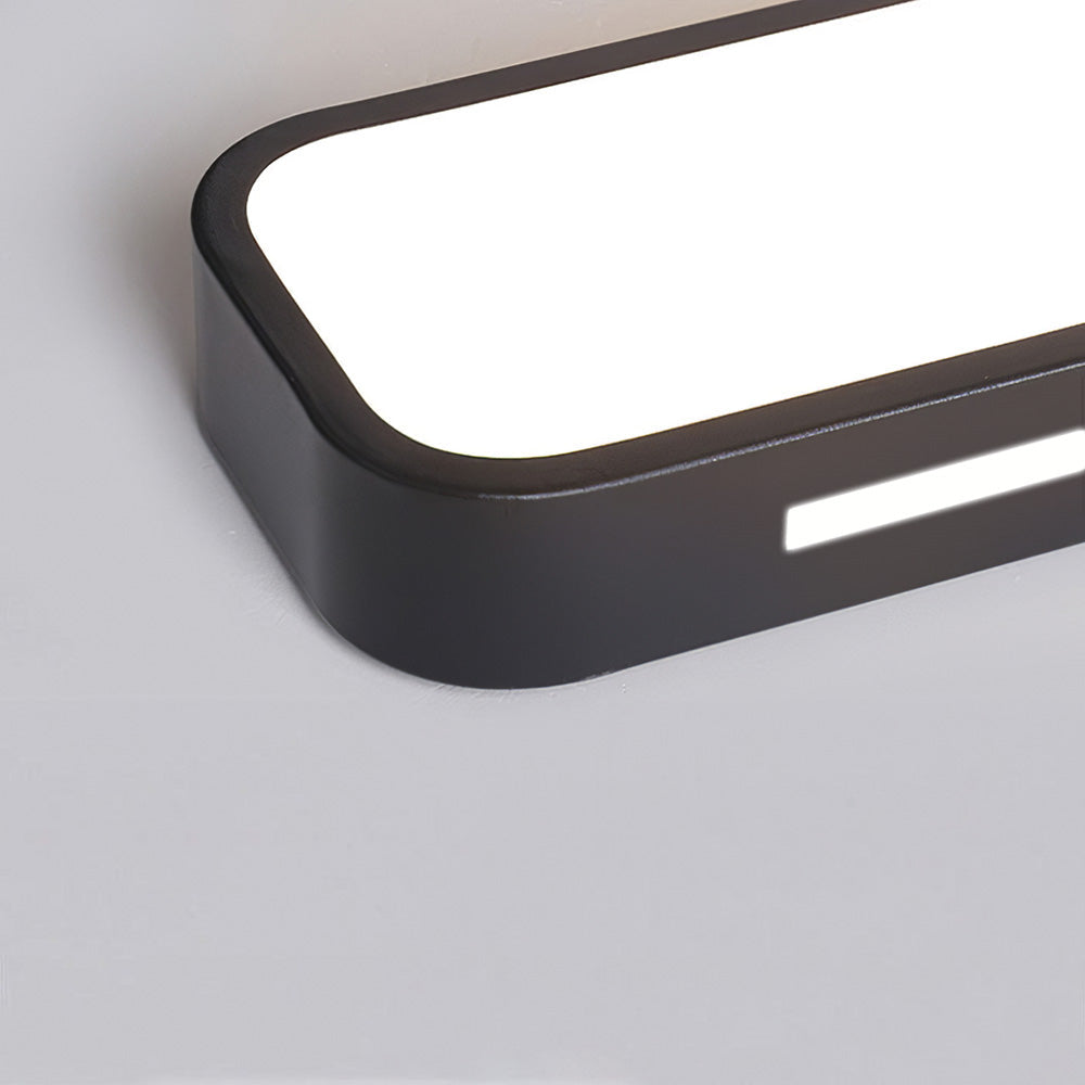 Minimalist LED ceiling lamp made of iron and acrylic