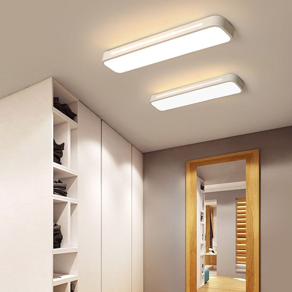 Minimalist LED ceiling lamp made of iron and acrylic
