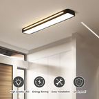 Minimalist LED ceiling lamp made of iron and acrylic