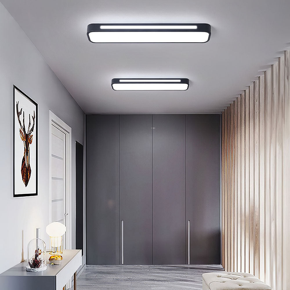 Minimalist LED ceiling lamp made of iron and acrylic
