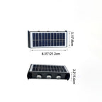 Modern simplicity solar waterproof rectangular ABS PMMA LED wall light lamp for outdoor terrace