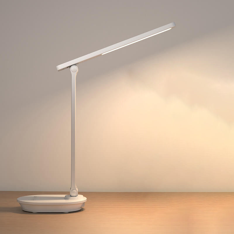 Modern double folding eye care wireless rechargeable LED desk lamp