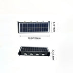 Modern simplicity solar waterproof rectangular ABS PMMA LED wall light lamp for outdoor terrace