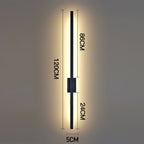 Industrial Minimalist Long LED Iron Wall Lamps for Contemporary Living Room Decoration and Stylish Lighting