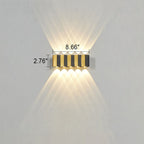 Modern Light Luxury Gold Aluminum Outdoor Waterproof Terrace LED Wall Light Lamp