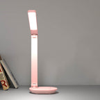 Modern double folding eye care wireless rechargeable LED desk lamp