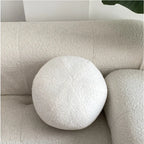 Nordic Bouclé Abstract Cushion – Minimalist Plush Pillow | Madigas
