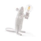 Modern LED Animal Table Lamps: Resin Rat, Cat and Squirrel Night Lights