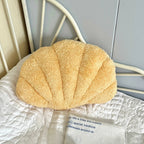 Pastel Shell Cushion – Fluffy Bouclé Plush Pillow | Madigas