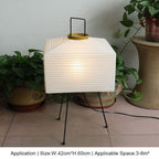 Japanese creative paper floor lamp with tripod
