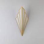 Fan-shaped Art Deco wall lamp