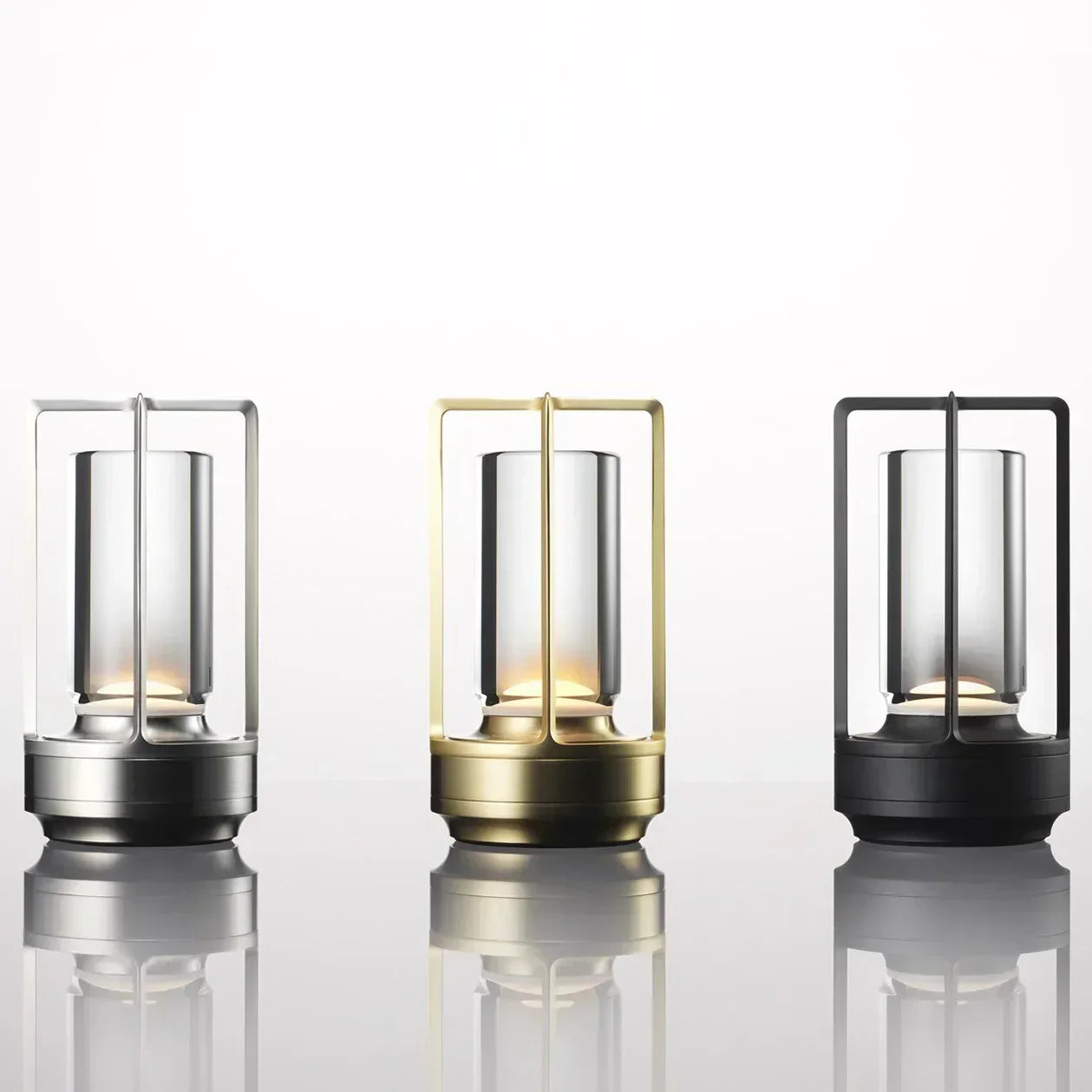 Rechargeable wireless LuxuryGlow table lamp - Elegant wireless lamp for any mood