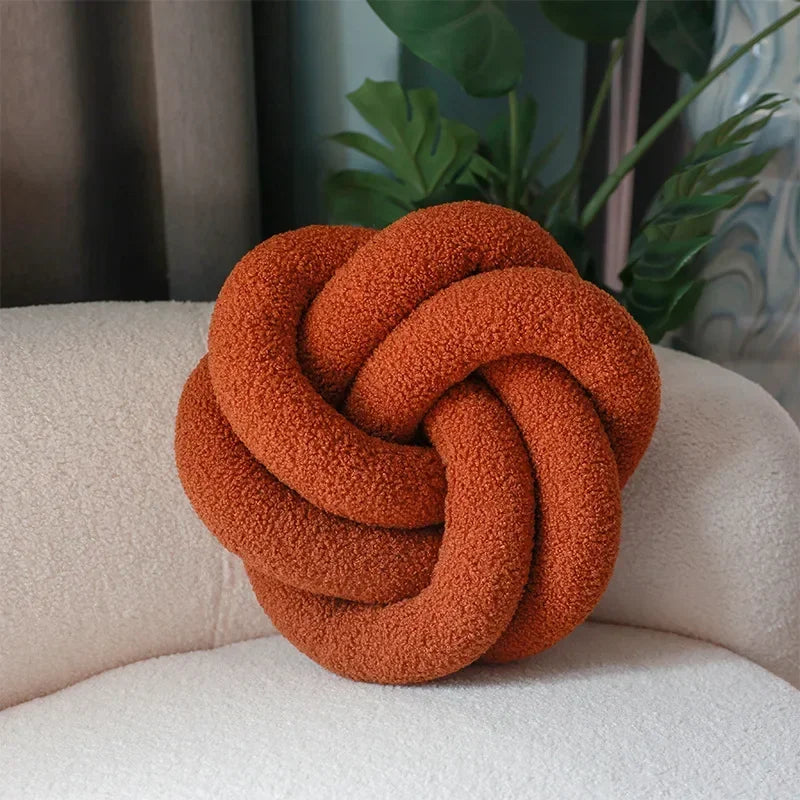 Nordic Cotton Boucle Knot Pillow | Madigas