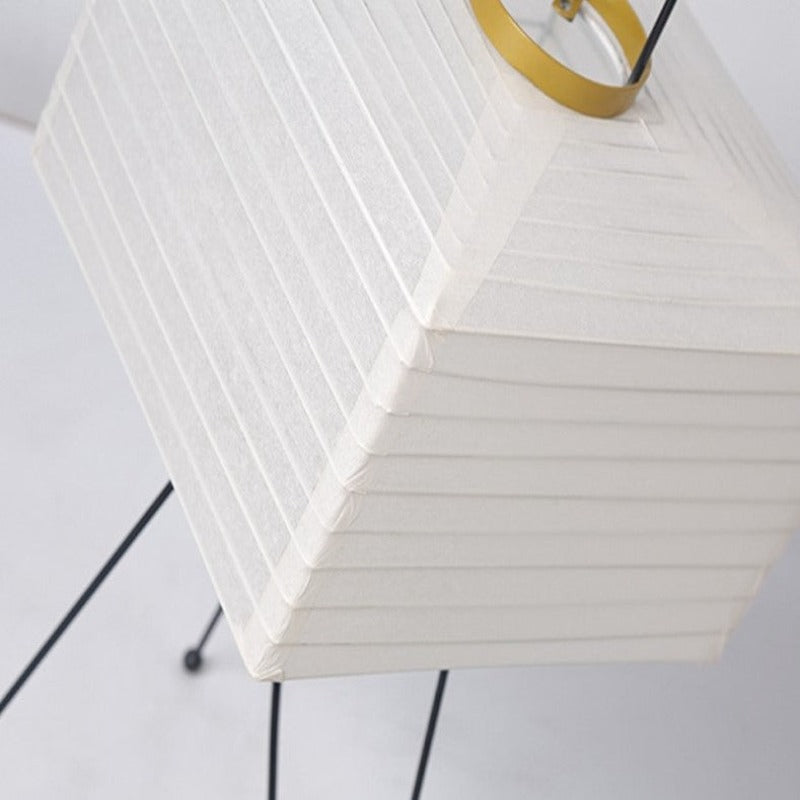 Japanese creative paper floor lamp with tripod