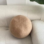Nordic Bouclé Abstract Cushion – Minimalist Plush Pillow | Madigas
