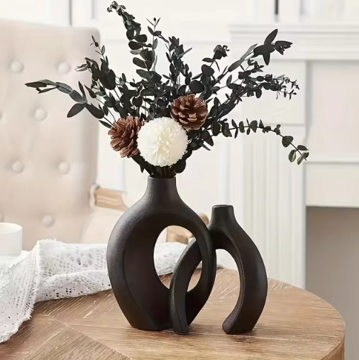 Boho Ceramic Vase – Handmade Decorative Vase