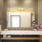 Modern Gold LED Wall Lamp – Bathroom Mirror Light with Touch Switch for Bedroom, Living Room, and Vanity Lighting | Madigas