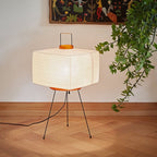 Japanese creative paper floor lamp with tripod