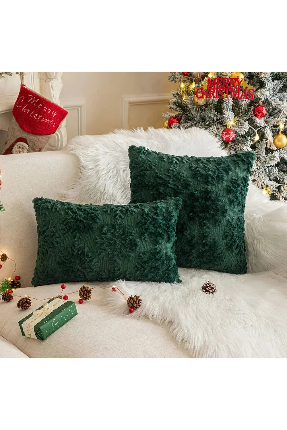 Plush decorative cushion cover | Madigas