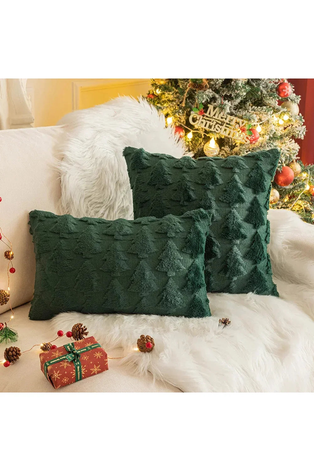 Plush decorative cushion cover | Madigas