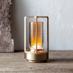 Rechargeable wireless LuxuryGlow table lamp - Elegant wireless lamp for any mood