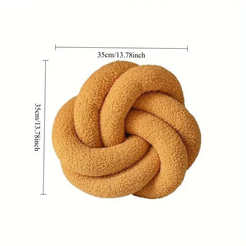 Nordic Cotton Boucle Knot Pillow | Madigas