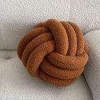 Nordic Bouclé Abstract Cushion – Minimalist Plush Pillow | Madigas