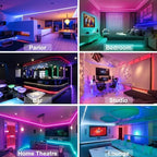 USB RGB LED Strip Lights with App Control for Room & TV Ambient Lighting Decor