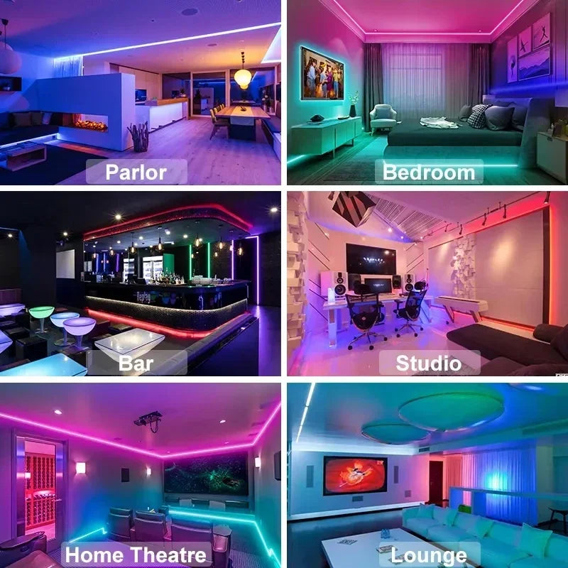 USB RGB LED Strip Lights with App Control for Room & TV Ambient Lighting Decor