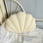 Pastel Shell Cushion – Fluffy Bouclé Plush Pillow | Madigas