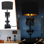 Handcrafted Gothic Skeleton Table Lamp