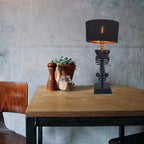 Handcrafted Gothic Skeleton Table Lamp