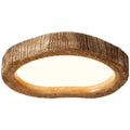 Rustic LED ceiling lamp with wood look - Auralog