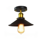 Vintage ceiling lamp in industrial design, retro ceiling light with Edison bulb, LED compatible