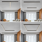 Industrial linear LED ceiling lamp - Stratum