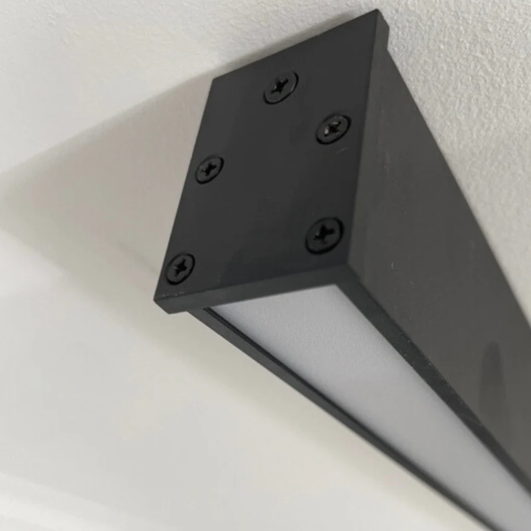 Industrial linear LED ceiling lamp - Stratum
