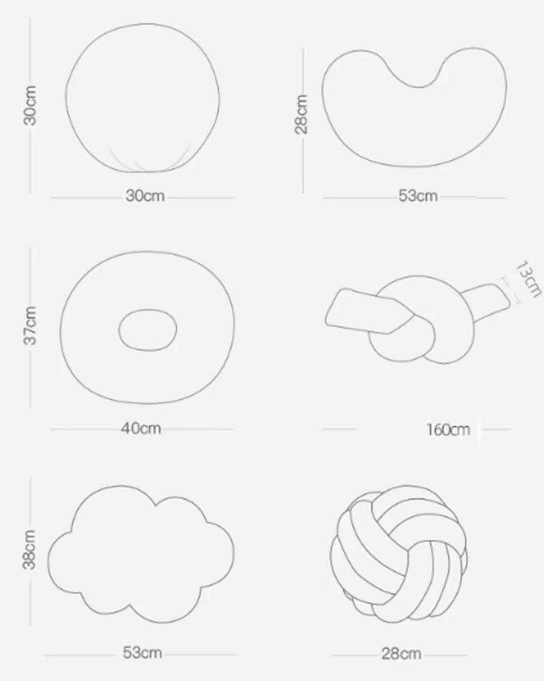 Nordic Bouclé Abstract Cushion – Minimalist Plush Pillow | Madigas