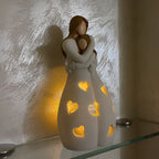 Mother-Daughter Figurine Flickering Candle Holder - LoveGlow