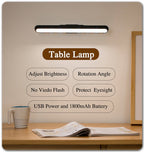 Magnetic rechargeable touch lamp with long battery life