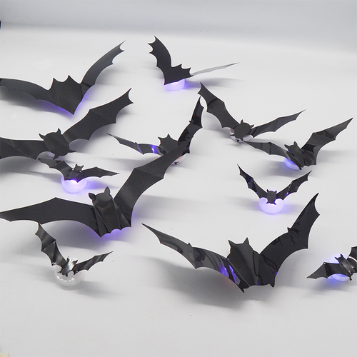 3D Bat LED Wall Decoration — Turn your home into the spookiest Halloween stage with realistic flight illusions!
