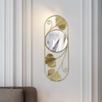 Madigas | Elegant Metal Ginkgo Leaf Wall Mirror