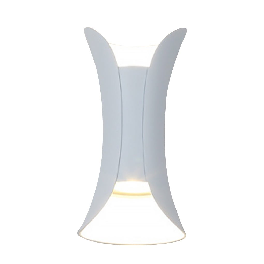 Elegant waterproof LED lamps with curved shape for the garden