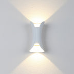 Elegant waterproof LED lamps with curved shape for the garden