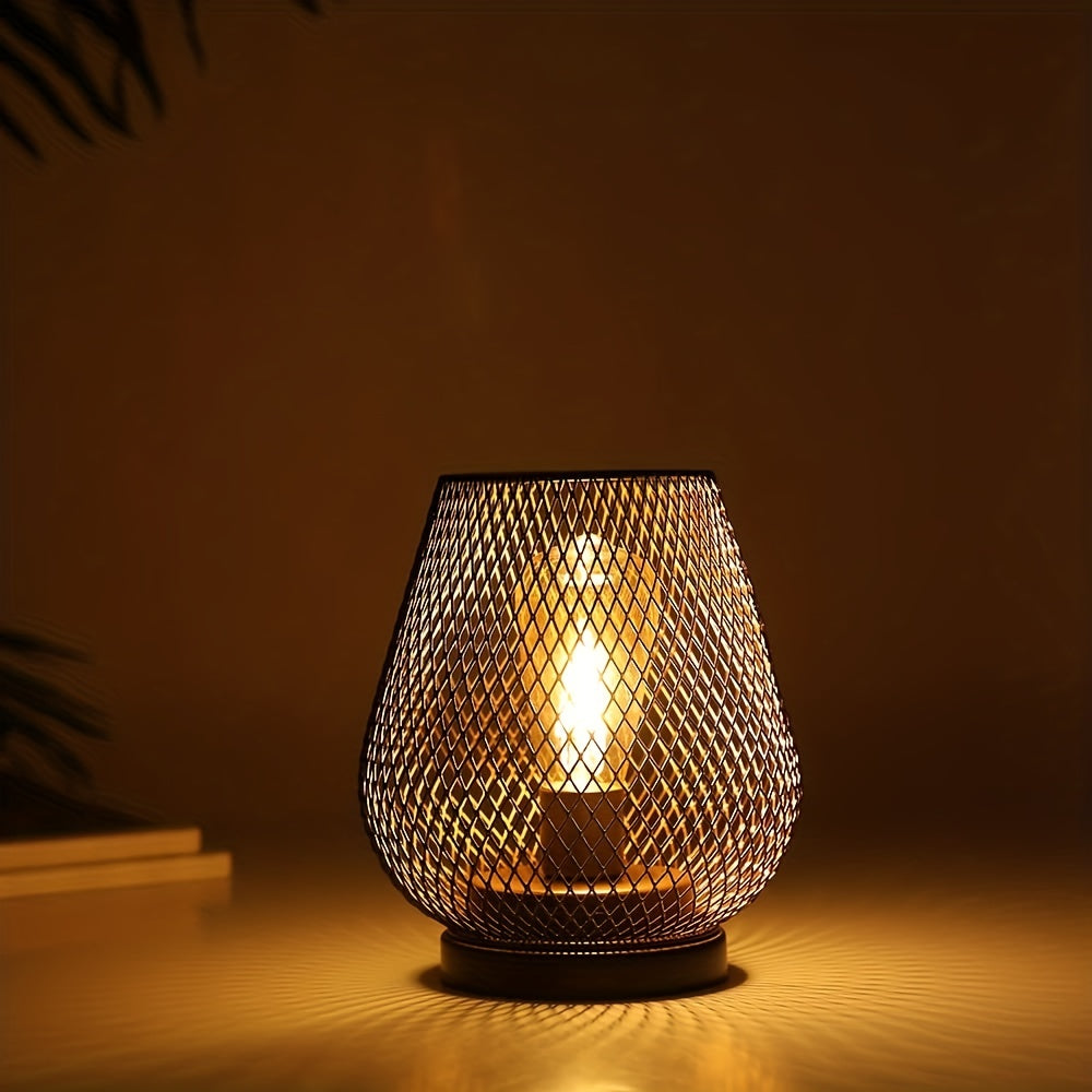 RusticMesh Table Lamp Set Industrial Style and Ambient Lighting