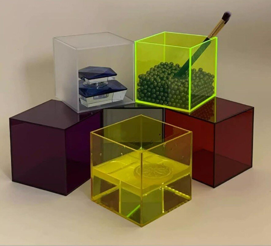 Colorful Acrylic Exhibition Storage Box