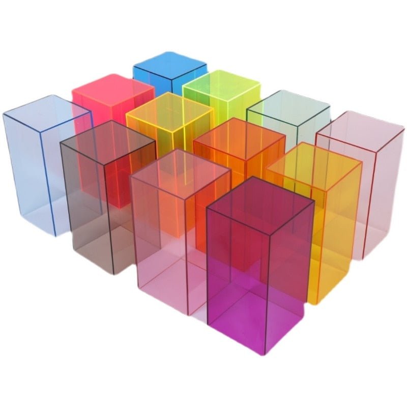 Colorful Acrylic Exhibition Storage Box